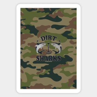 Detectorists Dirt Sharks - Camo Edition by Eye Voodoo Sticker